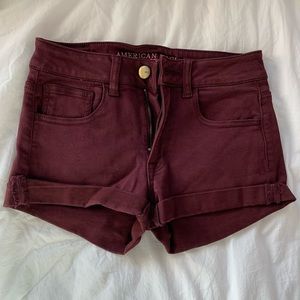 American Eagle Maroon Shorts